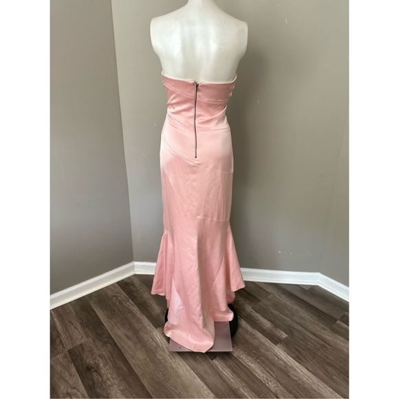 Alice + Olivia Phaedra Draped-Panel Strapless Bustier Gown - Picture 8 of 11